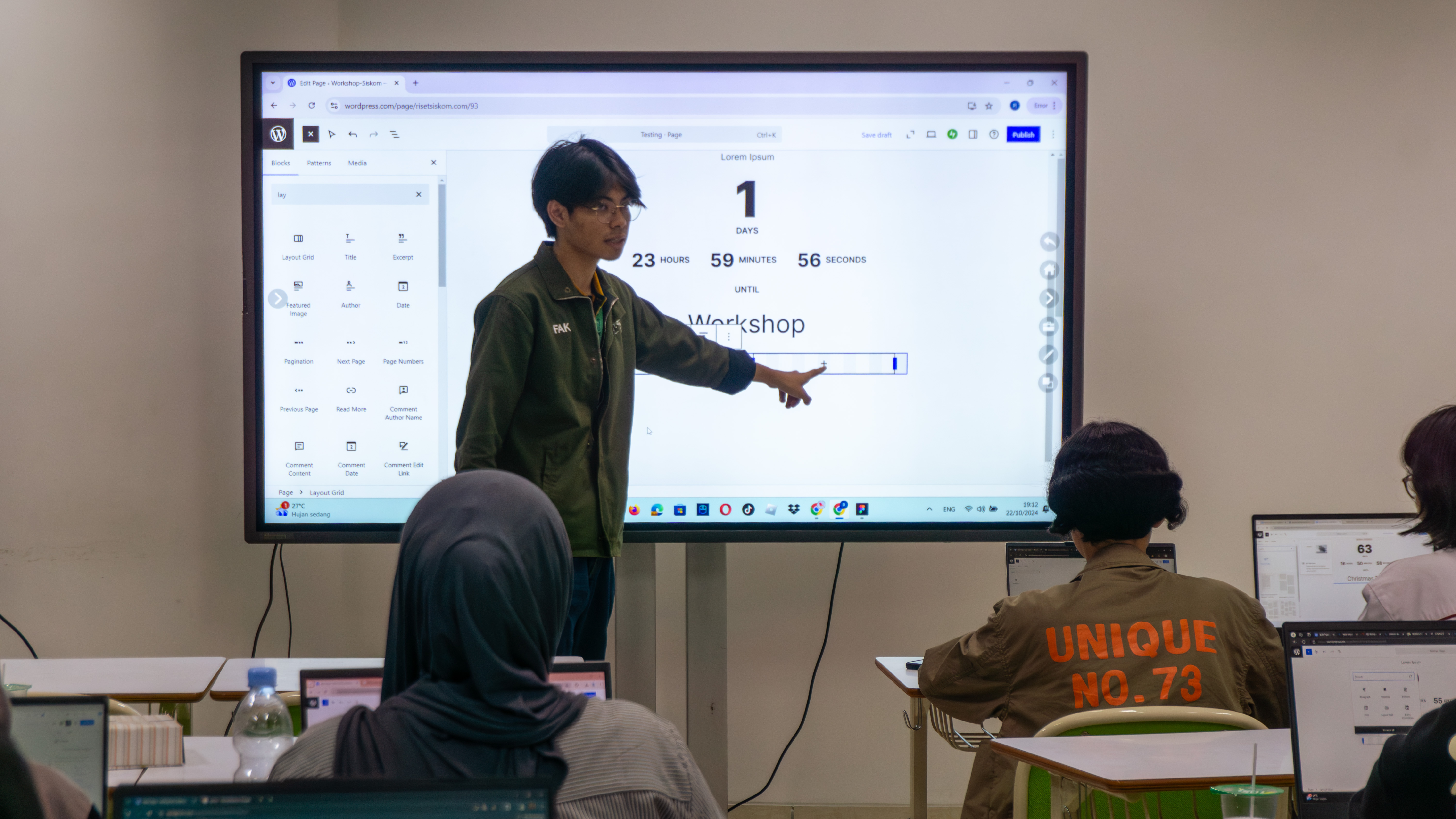 Kegiatan workshop Lab Siskom